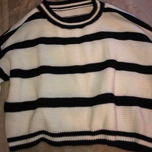 Black and white sweater